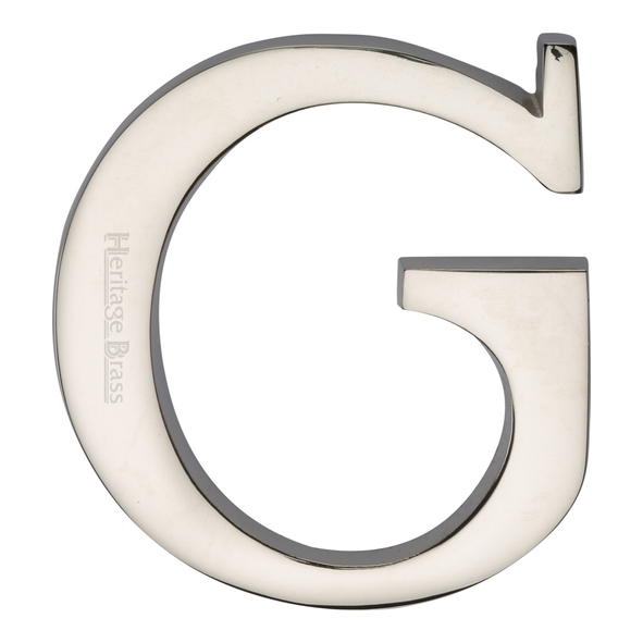 C1565 2-PNF • 50mm • Polished Nickel • Concealed Fixing 050mm Letter